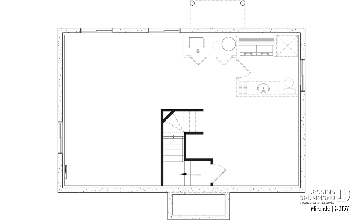 Sous-sol - Un modèle de maison farmhouse abordable pensé pour les besoins réels des jeunes familles - Miranda