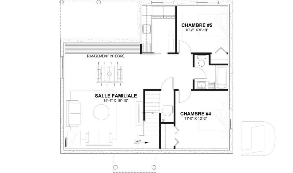 Sous-sol aménagé (Optionel $) -  - Miranda 5