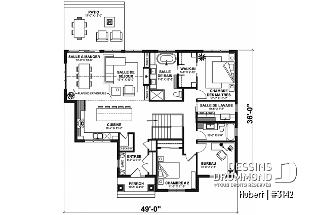 Rez-de-chaussée - Maison familiale 2 à 5 chambres selon aménagement sous-sol, cinéma maison, bureau, salle de jeux - Hubert