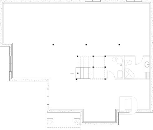Sous-sol aménageable - Modèle plain-pied classique et lumineux avec foyer, 2 à 5 chambres, plafonds cathédrales et suite des parents - Hubert