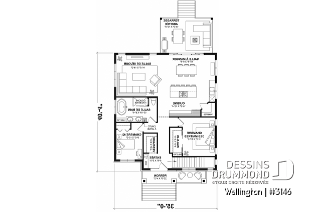 Rez-de-chaussée - Plain-pied champêtre 4 chambres, 2 salons et bien pensé pour une grande famille - Wellington