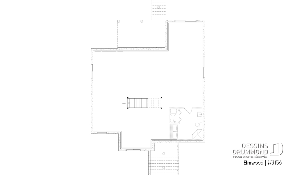 Sous-sol aménageable - Plain-pied avec sous-sol aménagé optionnel ($), suite des parents au rdc, terrasse abritée, plafond cathédral - Elmwood