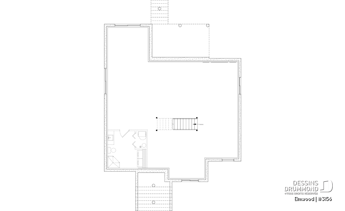 Sous-sol aménageable - Plain-pied avec sous-sol aménagé optionnel ($), suite des parents au rdc, terrasse abritée, plafond cathédral - Elmwood