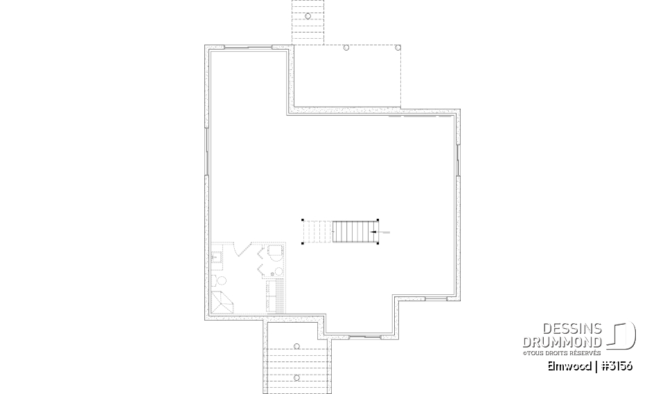 Sous-sol aménageable - Plain-pied avec sous-sol aménagé optionnel ($), suite des parents au rdc, terrasse abritée, plafond cathédral - Elmwood