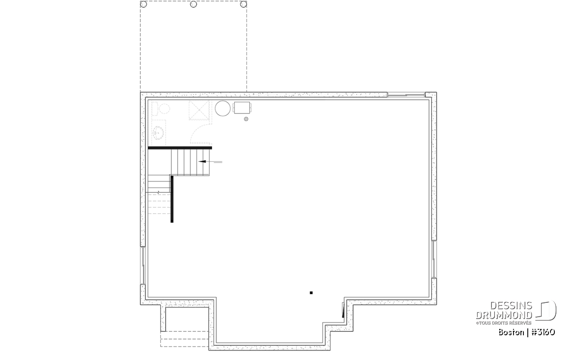 Sous-sol aménageable - Plain-pied de style américain BOSTON – plafonds 10’, foyer chaleureux et sous-sol modulable - Boston