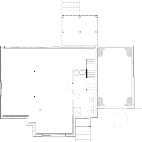 Sous-sol aménageable - Plan de plain-pied haut de gamme avec garage, possibilité de 4 chambres, plafond cathédral et suite parentale - Boston 2