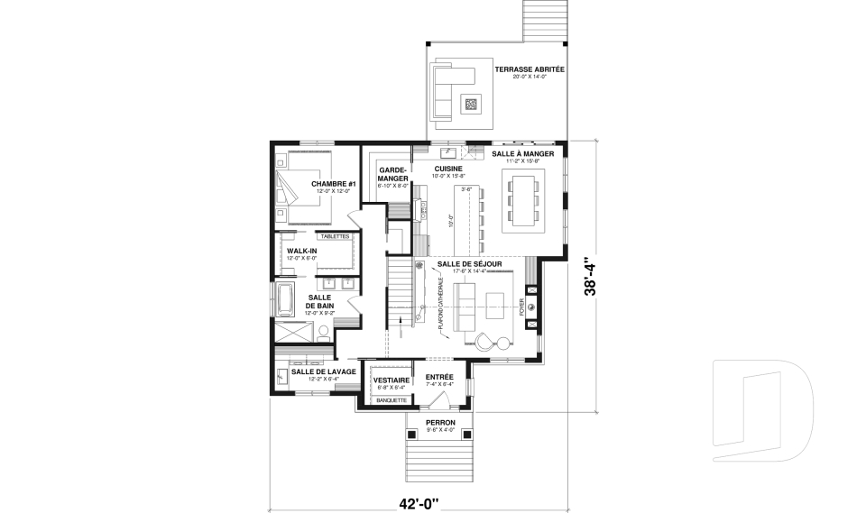 Rez-de-chaussée -  - Cedar Grove 2