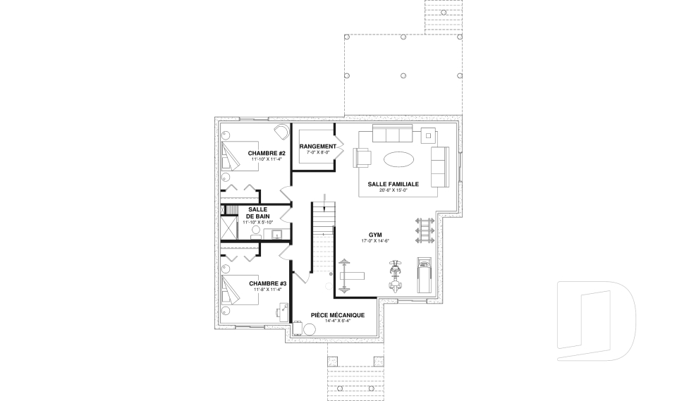 Sous-sol aménagé (Optionel $) -  - Cedar Grove 2