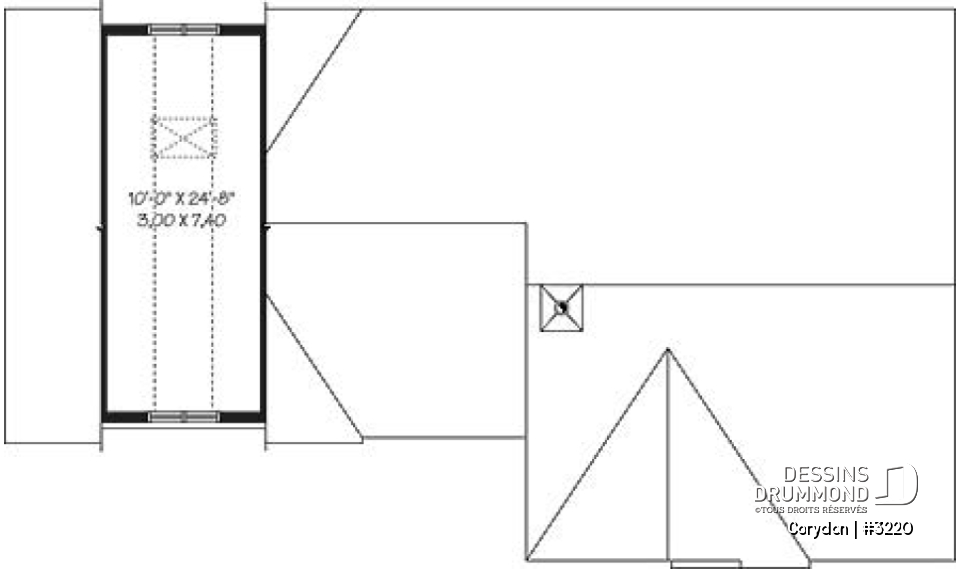 Rangement boni - Maison style Ranch avec garage double et sous-sol à aménager, 2 chambres - Corydon