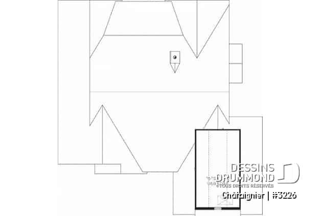 Rangement boni - Plan de plain-pied américain 3 chambres, garage latéral double, superbe suite maîtres, foyer, buanderie - Châtaignier