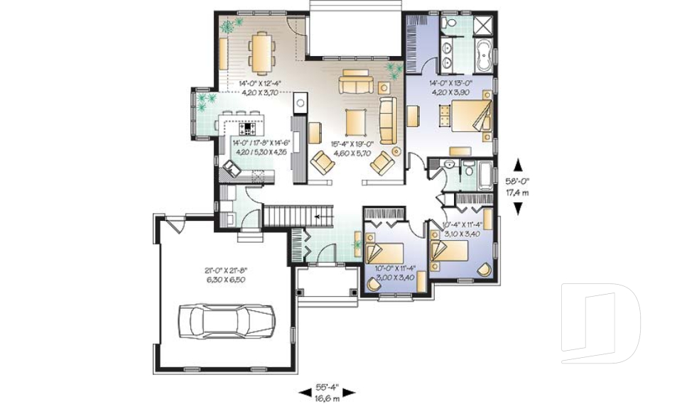 Rez-de-chaussée -  - Châtaignier
