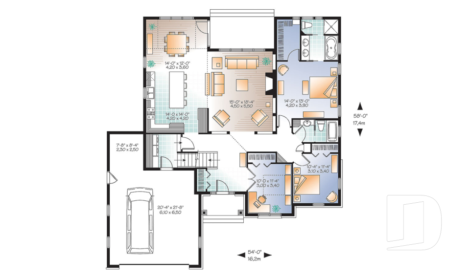 Rez-de-chaussée -  - Châtaignier 3
