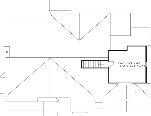 Espace boni - Plan de bungalow, terrain en coin, garage double de côté, grande chambre des parents, foyer, cinéma - Gambetta