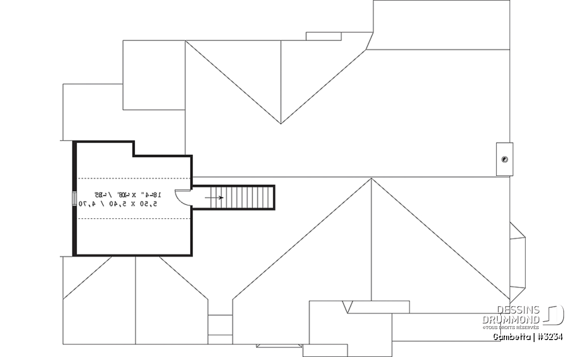 Espace boni - Plan de bungalow, terrain en coin, garage double de côté, grande chambre des parents, foyer, cinéma - Gambetta