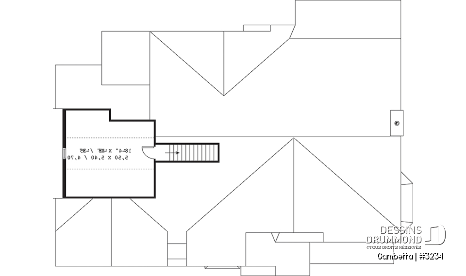 Espace boni - Plan de bungalow, terrain en coin, garage double de côté, grande chambre des parents, foyer, cinéma - Gambetta