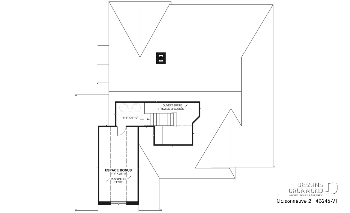 Espace boni - Plan de plain-pied avec garage double, moderne farmhouse, superbe suite principale, sous-sol fini optionnel - Maisonneuve 2