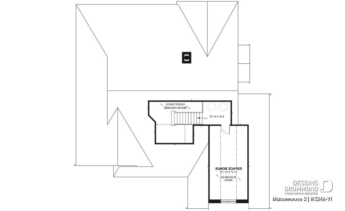 Espace boni - Plan de plain-pied avec garage double, moderne farmhouse, superbe suite principale, sous-sol fini optionnel - Maisonneuve 2
