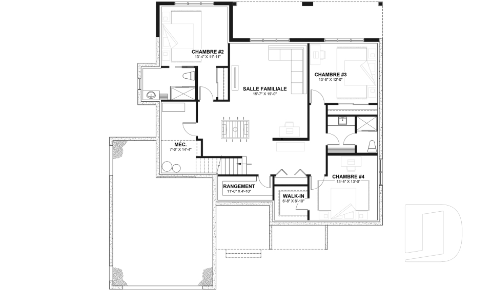 Sous-sol aménagé (Optionel $) -  - Maisonneuve 2