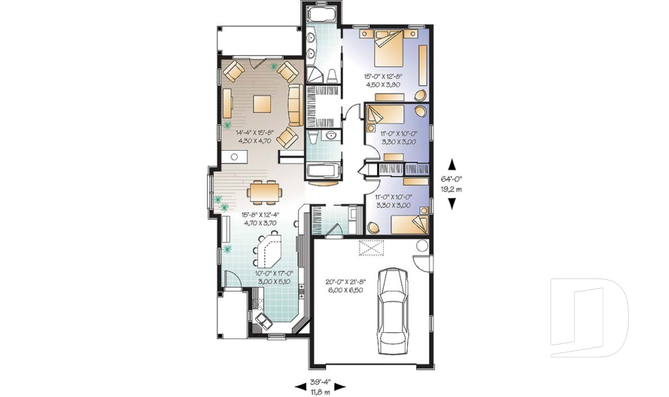 Rez-de-chaussée -  - Cardinal