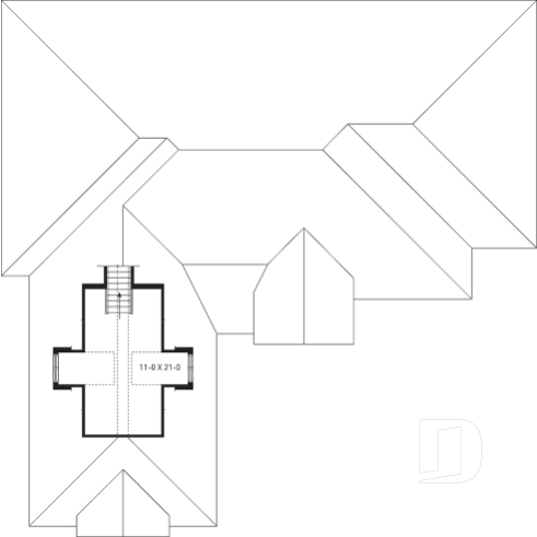 Espace boni - Plan de maison 1 étage, 3 à 4 chambres, garage double, espace boni, grande chambre des maîtres, bureau - Amélia