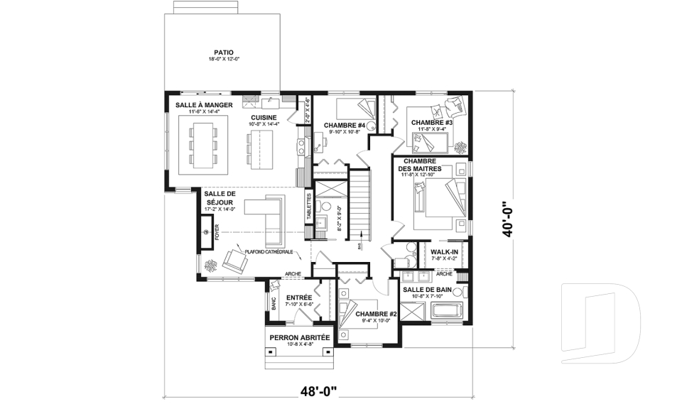 Rez-de-chaussée (Optionel $) -  - Lohan