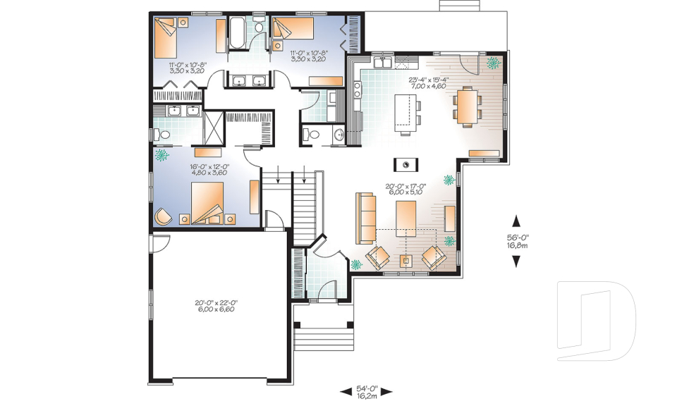 Rez-de-chaussée -  - Sylvestre 4