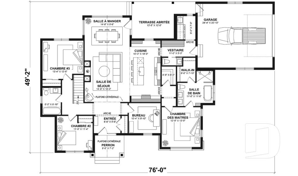Rez-de-chaussée (Optionel $) -  - Andrews
