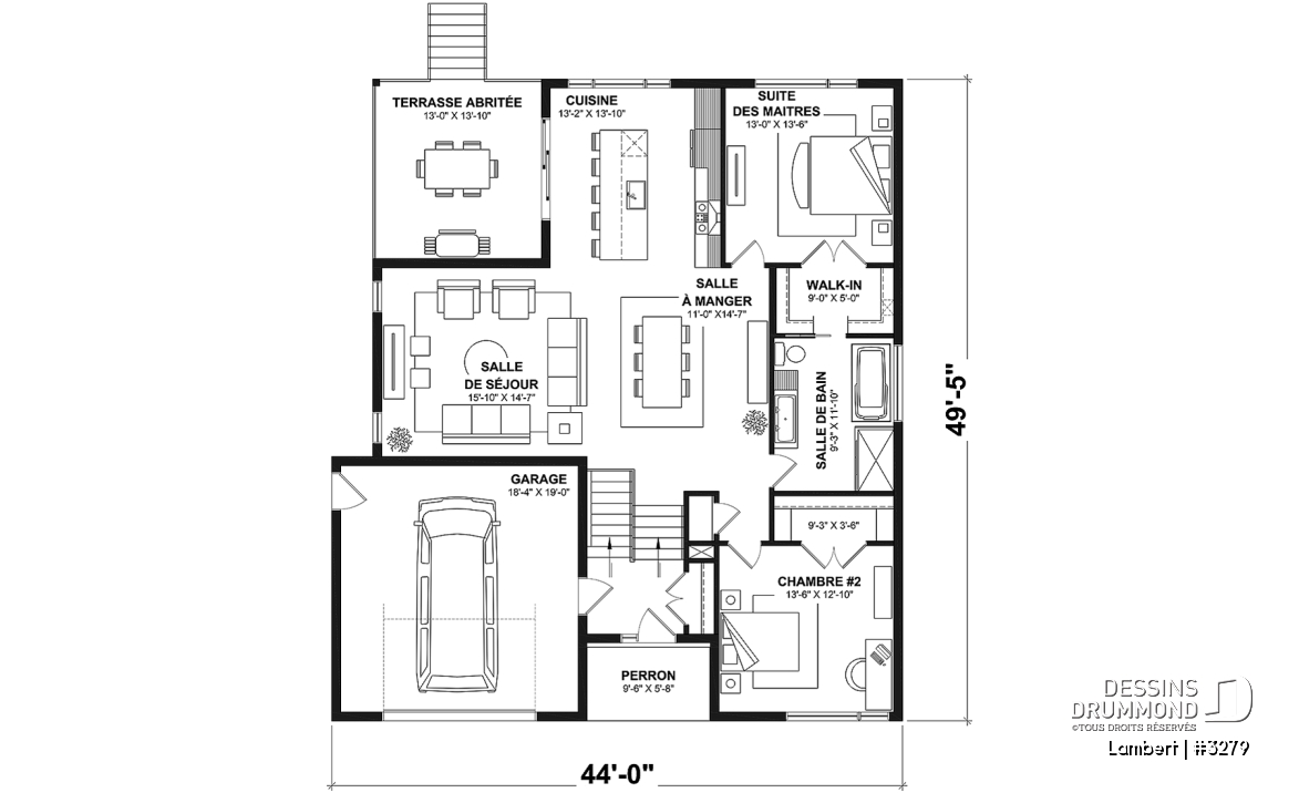 Rez-de-chaussée - Maison contemporaine à entrée split, 2 à 5 chambres, salle familiale et salon, bureau, garage et plus! - Lambert