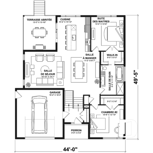 Rez-de-chaussée - Maison contemporaine à entrée split, 2 à 5 chambres, salle familiale et salon, bureau, garage et plus! - Lambert
