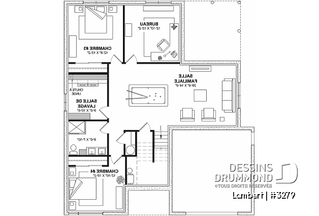 Sous-sol - Split-level contemporain, 4 à 5 chambres, salle familiale et salon, bureau, garage et plus! - Lambert
