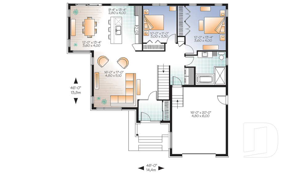 Rez-de-chaussée -  - Gamelin