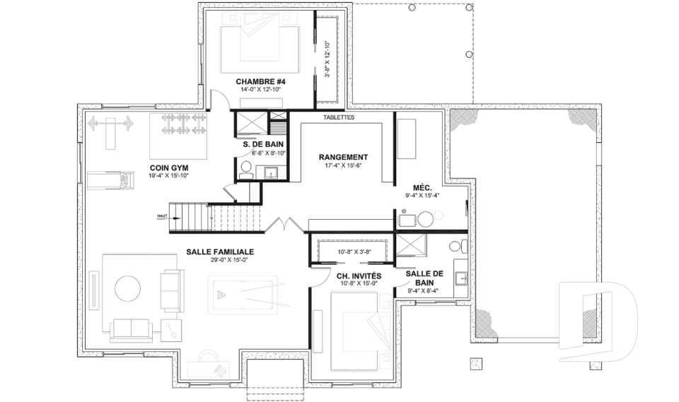 Sous-sol aménagé (Optionel $) -  - Maple Way 2