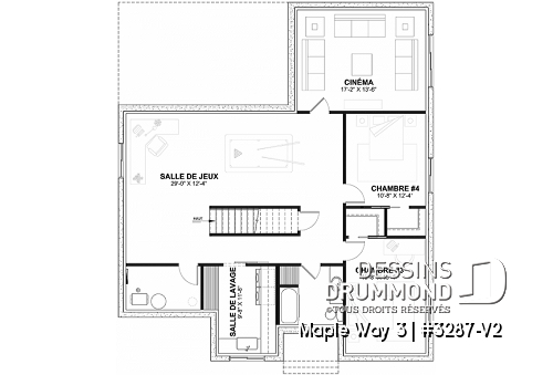 Sous-sol aménagé (Optionel $) -  - Maple Way 3
