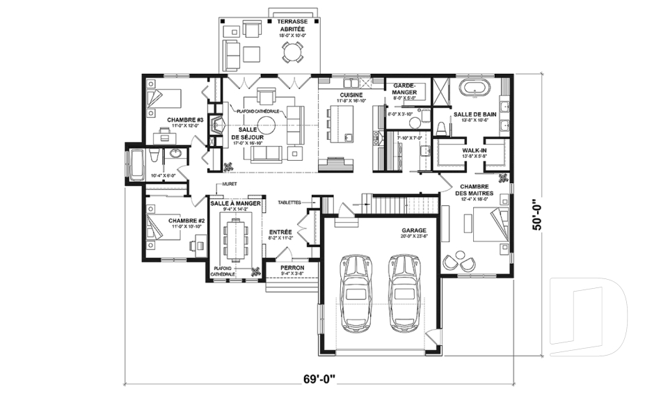 Rez-de-chaussée -  - Country Side