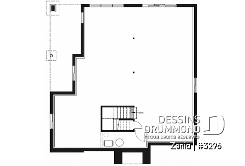 Sous-sol - Maison moderne 2 chambre, cuisine et salle de séjour à l'arrière, fondation rez-de-jardin pour espace ++ - Zenia