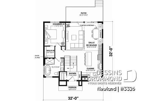 Rez-de-chaussée - Maison split-level 3 chambres, superbe fenestration à l'arrière, sous-sol aménagé, 2 salles familiales - Newland