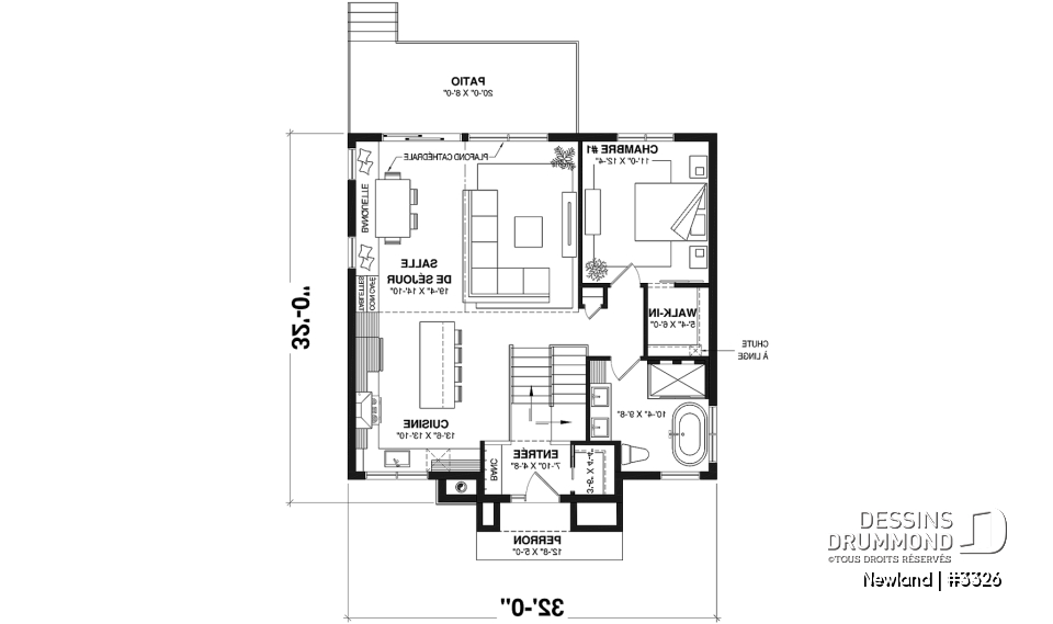 Rez-de-chaussée - Maison split-level 1 à 3 chambres, superbe fenestration à l'arrière, sous-sol aménagé optionnel ($) - Newland