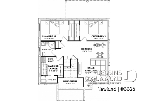 Sous-sol - Maison split-level 3 chambres, superbe fenestration à l'arrière, sous-sol aménagé, 2 salles familiales - Newland