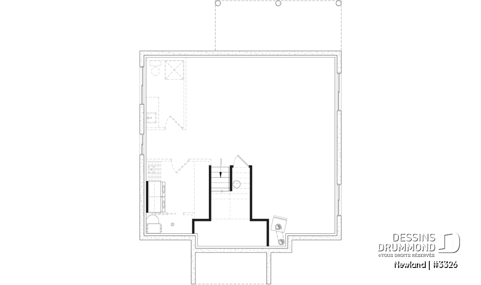 Sous-sol aménageable - Maison split-level 1 à 3 chambres, superbe fenestration à l'arrière, sous-sol aménagé optionnel ($) - Newland