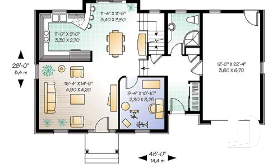 Rez-de-chaussée -  - Bellevarde