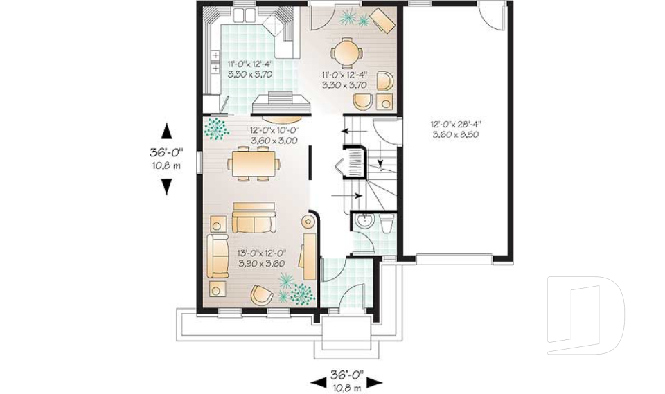 Rez-de-chaussée -  - Tourrin
