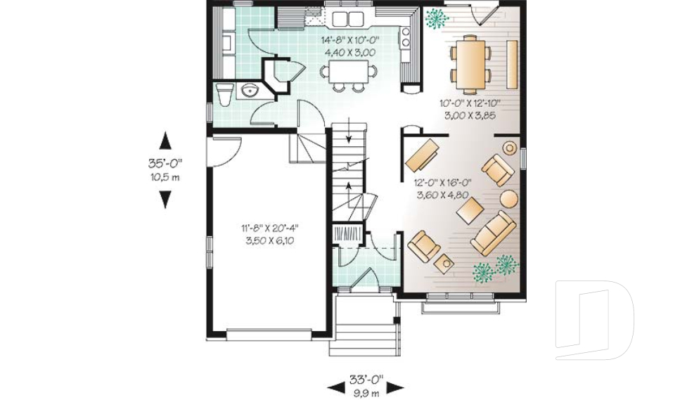 Rez-de-chaussée -  - Rosier