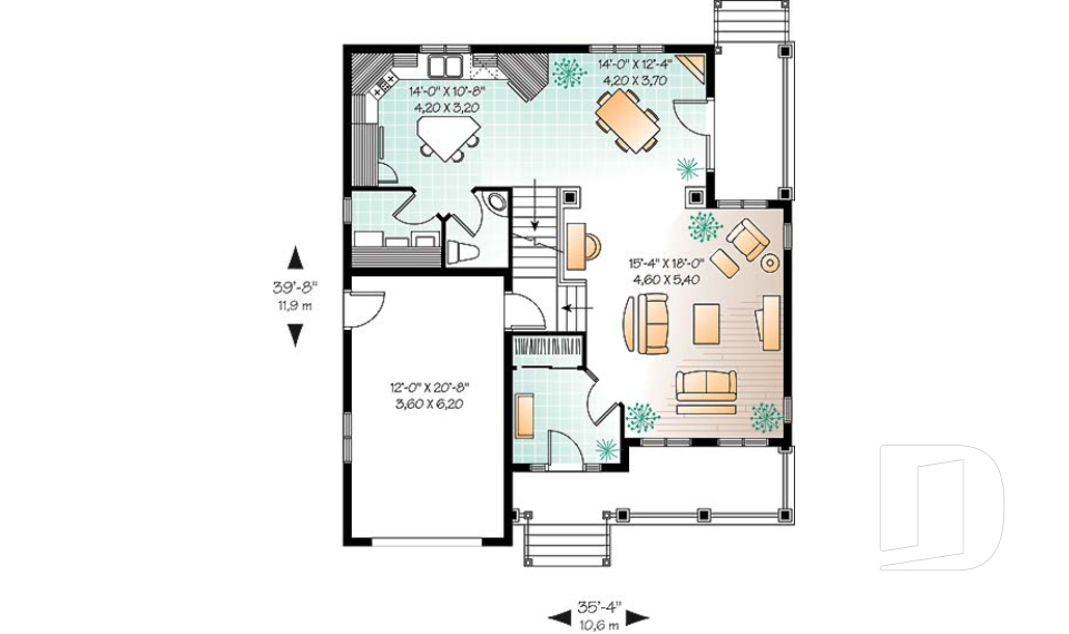 Rez-de-chaussée -  - Evelyne