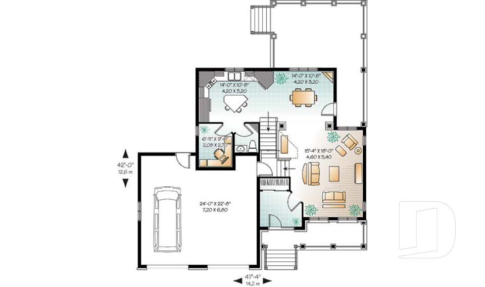 Rez-de-chaussée -  - Evelyne 2