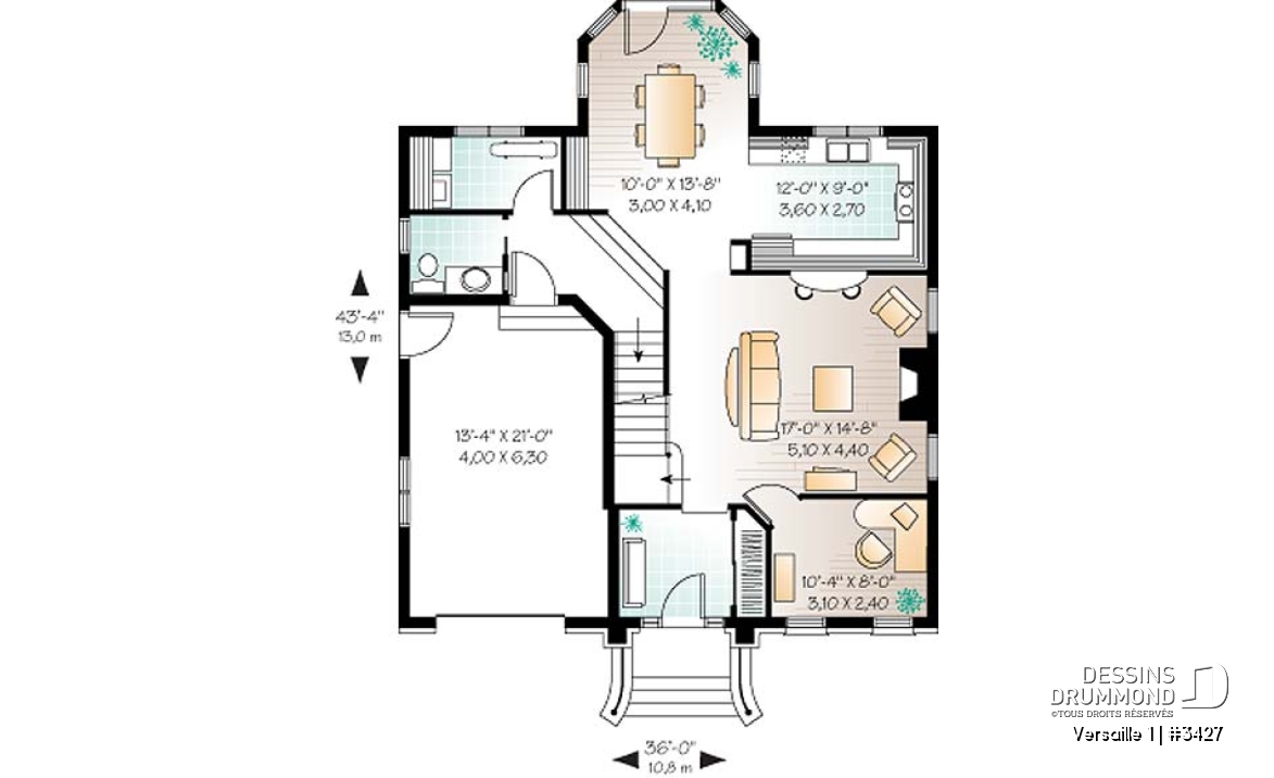 Rez-de-chaussée - Superbe maison de style européen, 3 chambres, bureau à domicile, grande suite des parents - Versaille 1