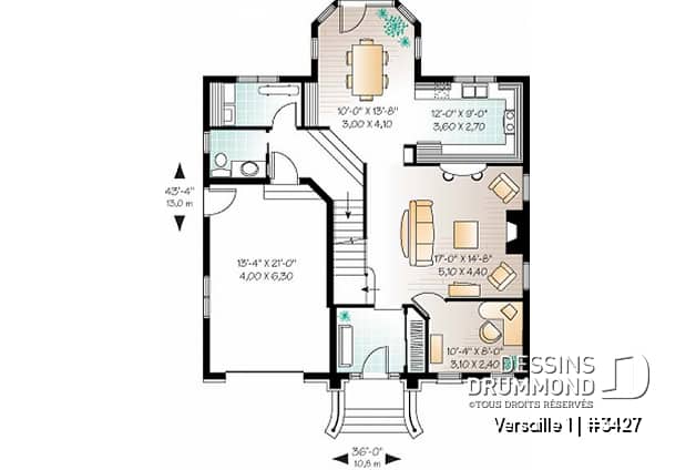 Rez-de-chaussée - Superbe maison de style européen, 3 chambres, bureau à domicile, grande suite des parents - Versaille 1