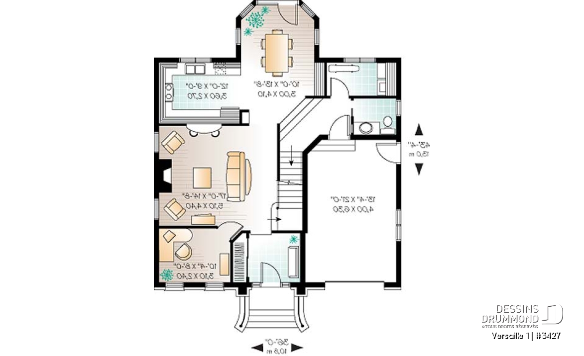 Rez-de-chaussée - Superbe maison de style européen, 3 chambres, bureau à domicile, grande suite des parents - Versaille 1