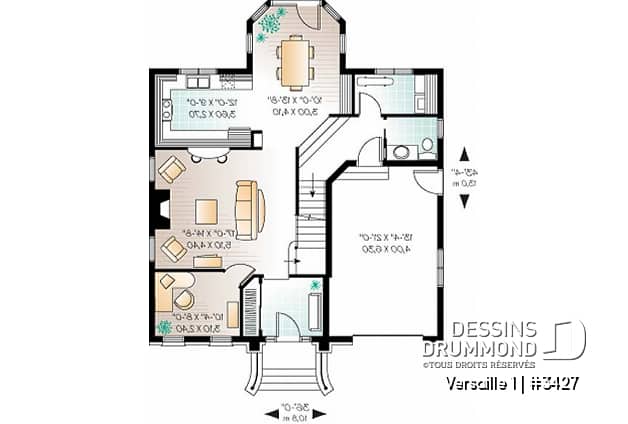 Rez-de-chaussée - Superbe maison de style européen, 3 chambres, bureau à domicile, grande suite des parents - Versaille 1