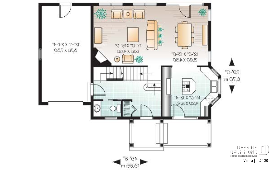 Rez-de-chaussée - Maison avec grand espace boni, plafond 10', 3 chambres, 2 salles de bain complète à l'étage et walk-in - Vilma