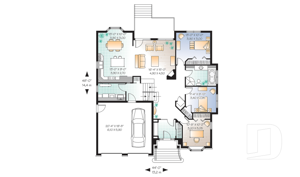 Rez-de-chaussée -  - Lys